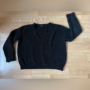 Express Black V-Neck Sweater for Women